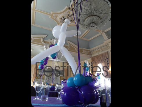 Themed Balloon Table arrangment